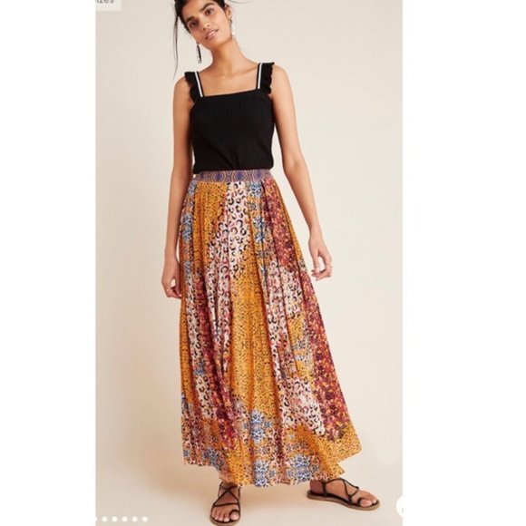 Anthropologie | Skirts | New Anthropologie Panthera Maxi Skirt | Poshmark